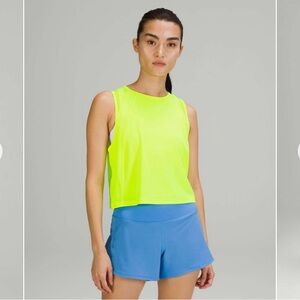 Lululemon Sculpt Cropped Tank Size 4 Highlight Yellow